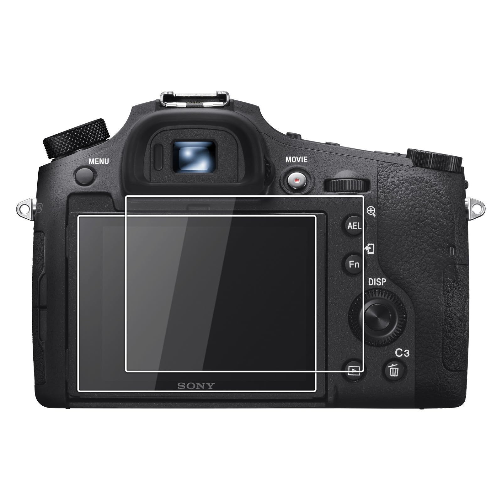 kinokoo RX10 Screen Protector, 0.25mm 9H HardnessTempered Glass Film for SONY DSC-RX10/RX10M2/RX10M3/RX10M4 / RX10 II/III/IV Bubble-free/Anti-scratch(2 pack)