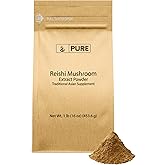 PURE ORIGINAL INGREDIENTS Reishi Mushroom (1lb) Lingzhi, Traditional Supplement, Non-GMO, Lab-Verified