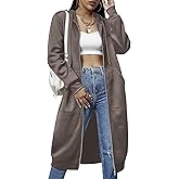 ELESOL Women Casual Zip up Fleece Hoodies Tunic Sweatshirt Long Hoodie Jacket S-XXXL