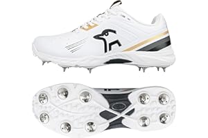 KOOKABURRA Kookaburra Kc 3.0 Spike Cricket Shoe - Gold/Black - 8 Unisex cricket spikes, cricket shoes