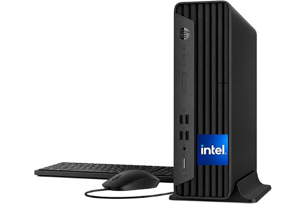 HP ProDesk 400 SFF Business Desktop Computer, Intel CPU, 16GB RAM, 1TB HDD + 512GB PCIe SSD, Dual 4K Display Support, Type-C, DisplayPorts, Wi-Fi, HDMI, Wire Keyboard & Mouse, Windows 11 Pro