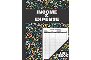 Income and Expense Logbook: Monthly Accounting Ledger Book For Small Business and Personal Finance, Bookkeeping Record Book t