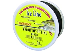 Woodstock Line TU-50-15-B No. 15 Tip-Up Line Black, 50-Yard