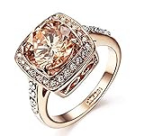 Yellow Shinning Cubic Zirconia Topaz Rings For
