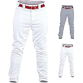 Rawlings PRO 150 Series Baseball Pant | Full Length Semi-Relaxed Fit | Adult Sizes | Piped Color Options