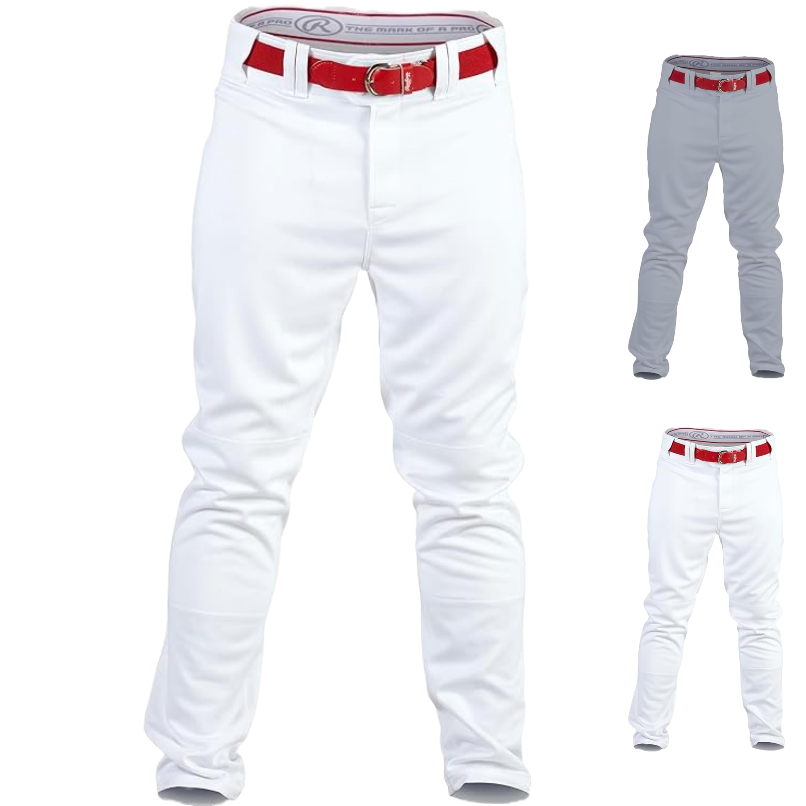 Rawlings | PRO 150 Series Baseball Pants | Adult Small | White | Relaxed Fit Image