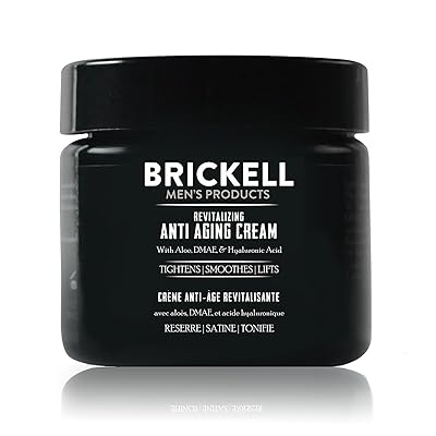 Brickell Men's Revitalizing Anti-Aging Cream For Men, Natural and Organic Anti Wrinkle Night Face Cream To Reduce Fine Lines and Wrinkles, 2 Ounce, Unscented