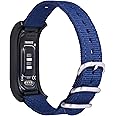 C2D JOY Canvas Nylon Bands Compatible with Garmin Vivosmart 5 tracker Replacement Bands with Case