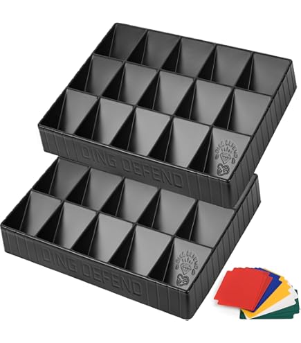 3 Tier Card Display With Drawer Emfogo 3-Tier Wooden Trading Card Display  Case - With Custom Drawer, Supports, Dividers For Sports & Game Cards  (Brown) Wooden Card Storage Display
