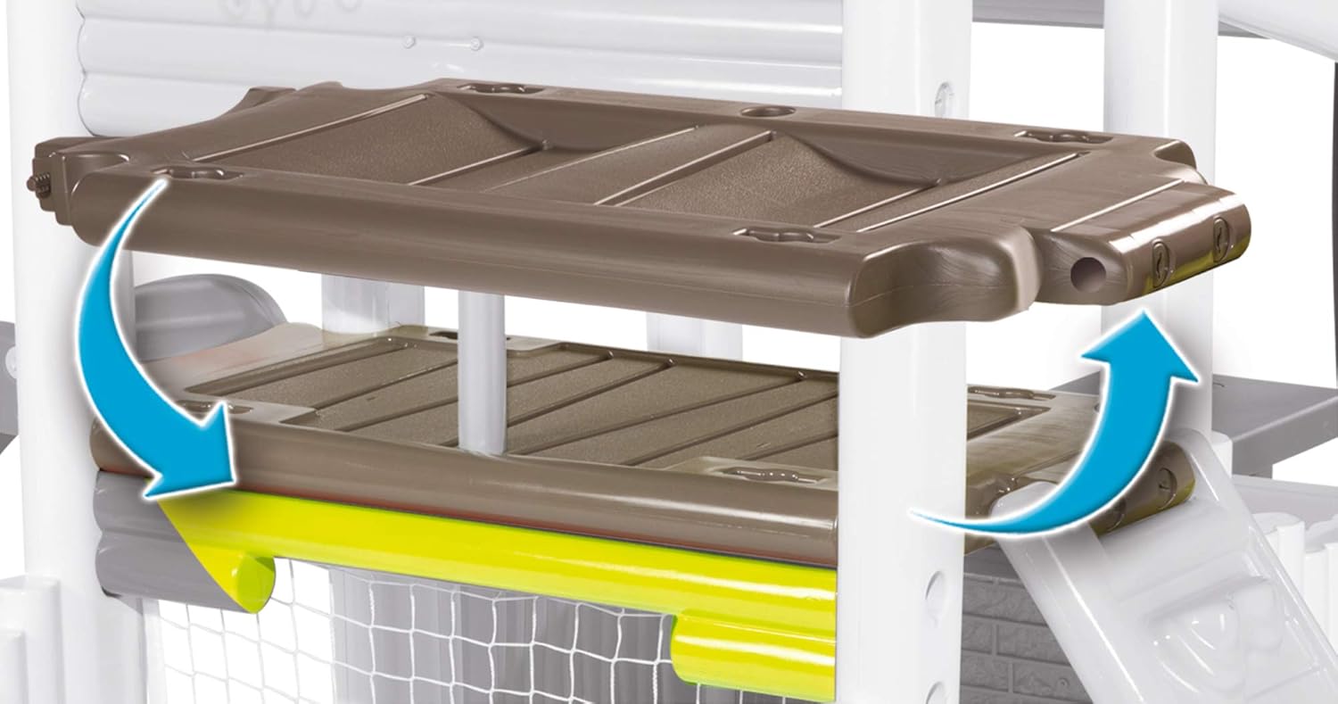 smoby fun centre playhouse with slide