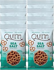 Quinn Whole Grain Sea Salt Pretzel Twists - Made with Real Ingredients, Whole Grain Sorghum, Sea Salt, Vegan, Gluten Free, Da