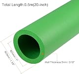 sourcing map Green Foam Grip Tubing 25mm ID 5mm Wall 0.5m Non-Slip Tool Fitness view 2