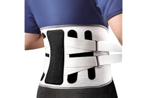 EGJoey Back Braces for Lower Back Pain Relief with large support plate, Breathable Back Support Belt for Men/Women for work, for Herniated Disc, Sciatica