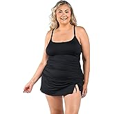 La Blanca Womens Island Goddess Lingerie Strap Tankini Swimsuit Top