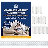 Adhesive Replacement Tape &amp; Sensor Risers for Simplisafe | I24 Magnet Adhesives and 12 Simplisafe Contact Sensor Spacers - Complete Sensor Installation Solution [Device/Magnet NOT Included]