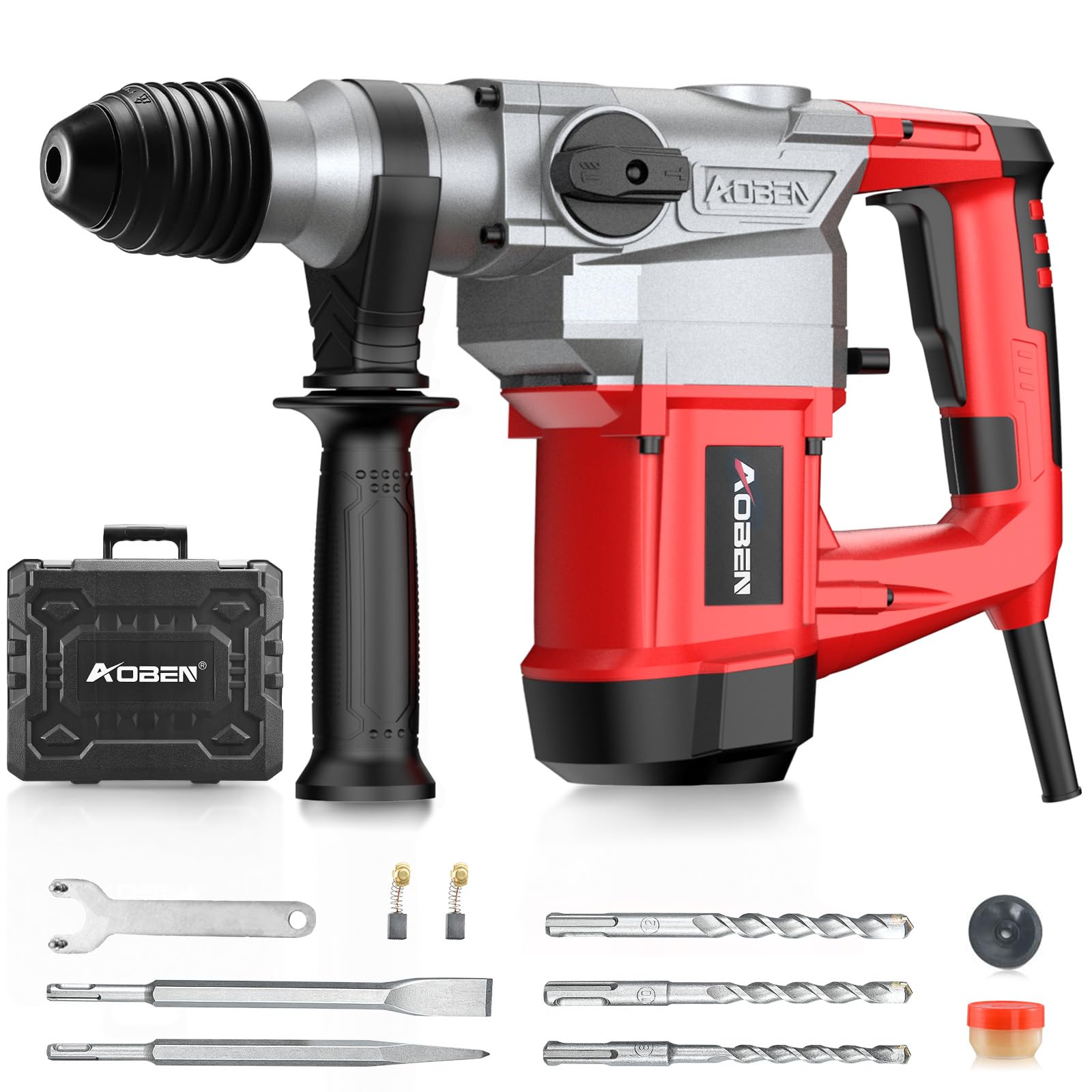 AOBEN 1-1/4 Inch SDS-Plus Rotary Hammer Drill with