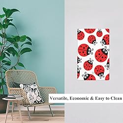 Pznen Light Switch Cover Plate, Ladybug Red Black