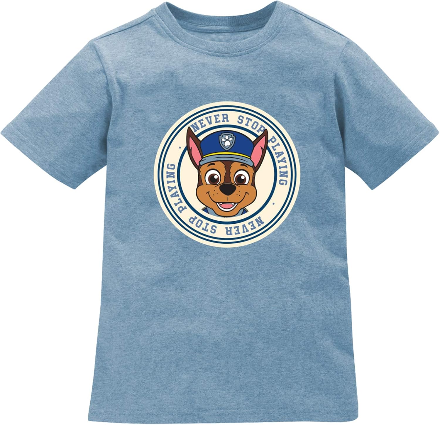 Paw Patrol - Jungen T-Shirt Blau Baumwolle, Kinder Kleidung Oberteil