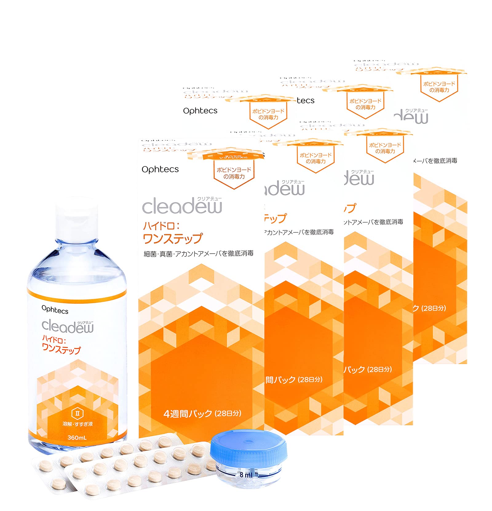Cleadew オフテクス クリアデュー ハイドロ:ワンステップ 28日分 4週間パック 360ml 6箱セット商品画像