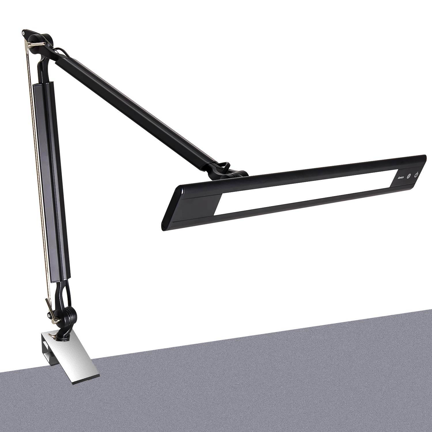 Amico LED Desk Lamp Architect Task Lamp with Clamp Metal Swing Arm