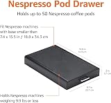 Amazon Basics Nespresso OriginalLine Pod Storage Drawer 50 Capsule Capacity view 2
