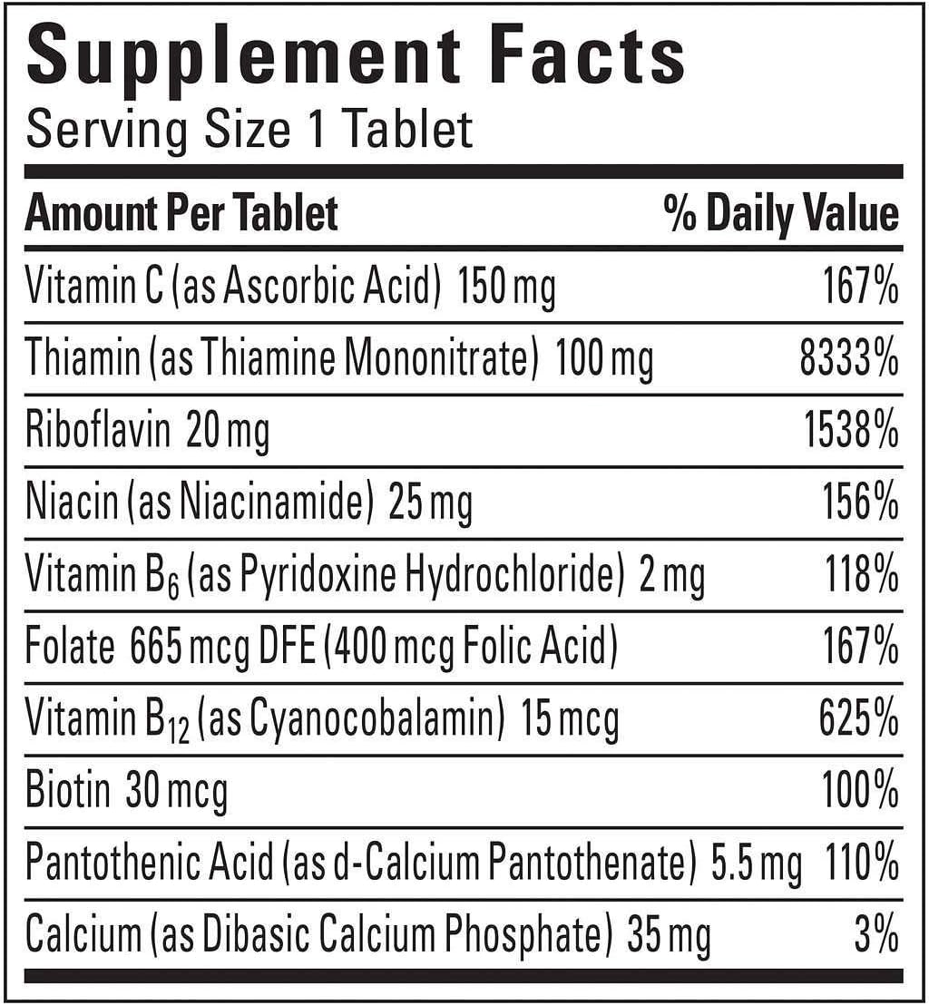 Nature Made Super B Complex Tablets, VarietySize Pack of 460 Count: Health & Personal Care