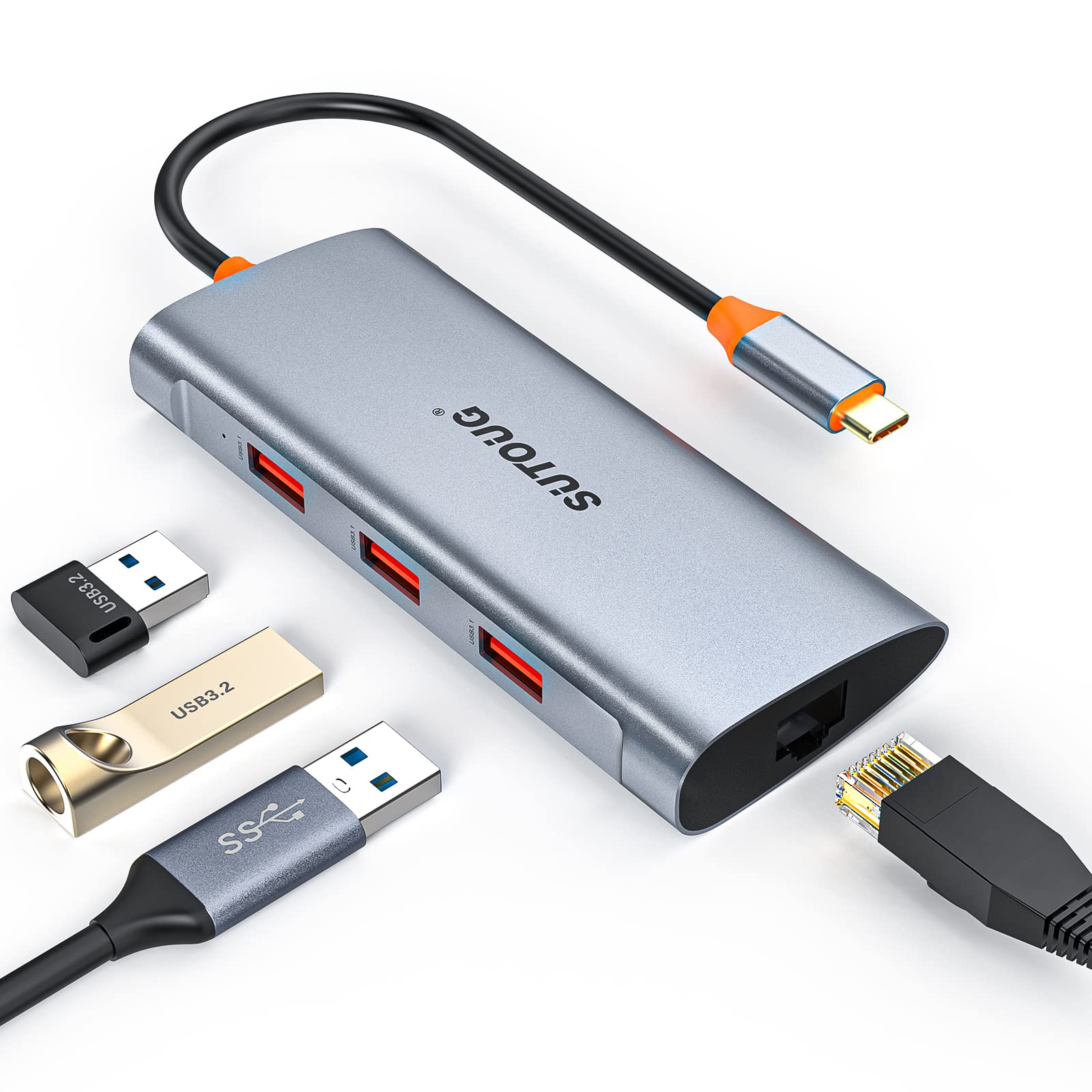 Photo 1 of ***FACTORY SEAL***
SUTOUG 4 in 1 USB C Hub, USB C Adapter, USB Type C to USB 3.1 Adapter with SuperSpeed 10Gbps for MacBook Pro/Air