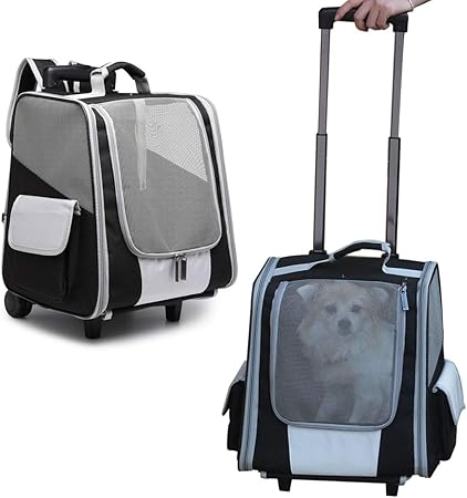 cat carrier on wheels amazon