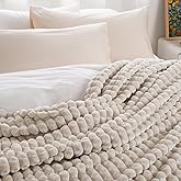 PHF Luxury Soft Fleece Blanket Twin Size, No Shed No Pilling, 380GSM Fluffy Cozy Throw Blankets for Bed, 66"x90", Lightweight Warm Bedding for Home Decor, Ideal Gift for Women, Oak