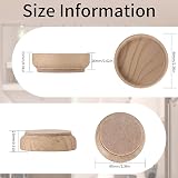 Zhujiehigh 8 Pcs Felt Floor Cups Pads 6 cm Non Slip Furniture Protectors view 2
