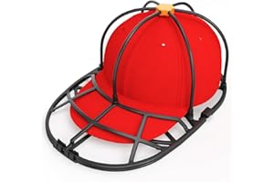 XQXA 1-Pack Hat Washer Cage, Upgradedd Baseball Cap Washer for Dishwasher/Washing Machine, Hat Cleaner Protector Fit for Adult and Kids Hats, Black