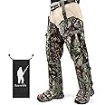 Anewkle Snake Guard Chaps Waterproof Snake Chaps for Hunting Snake Bite Protection Gear Adjustable Size Snake Bite Protective Gaiters Anti-Snake Gaiters for Legs