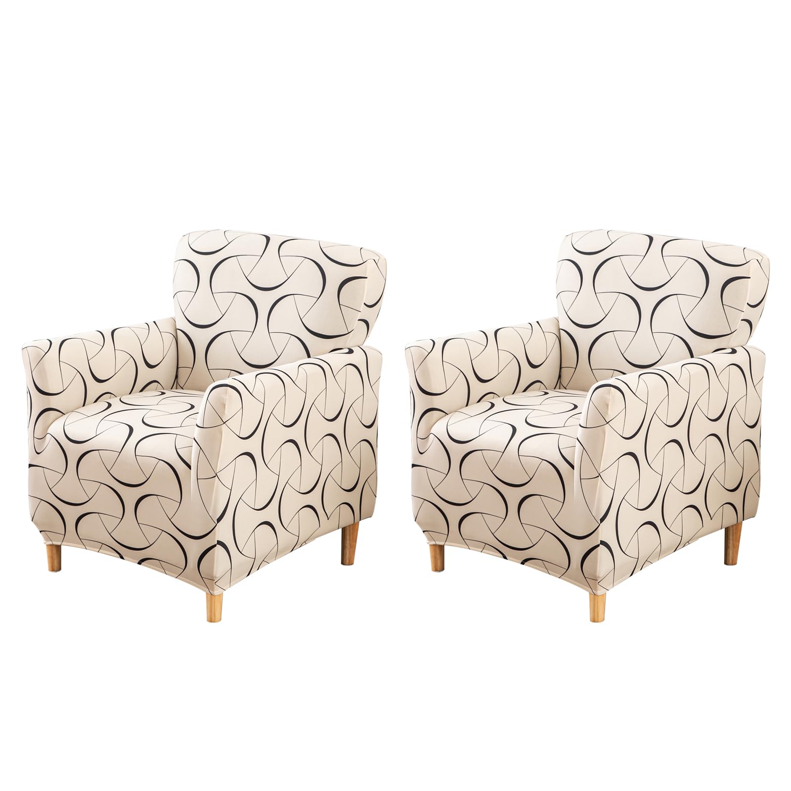 Photo 1 of FUANGUI Banquet Armchair Slipcover Chair Covers with Arms Stretch Club Chair Slipcover Soft Armchair Sofa Covers Anti-Slip Furniture Protector for Dogs Pets Home Living Room Decor