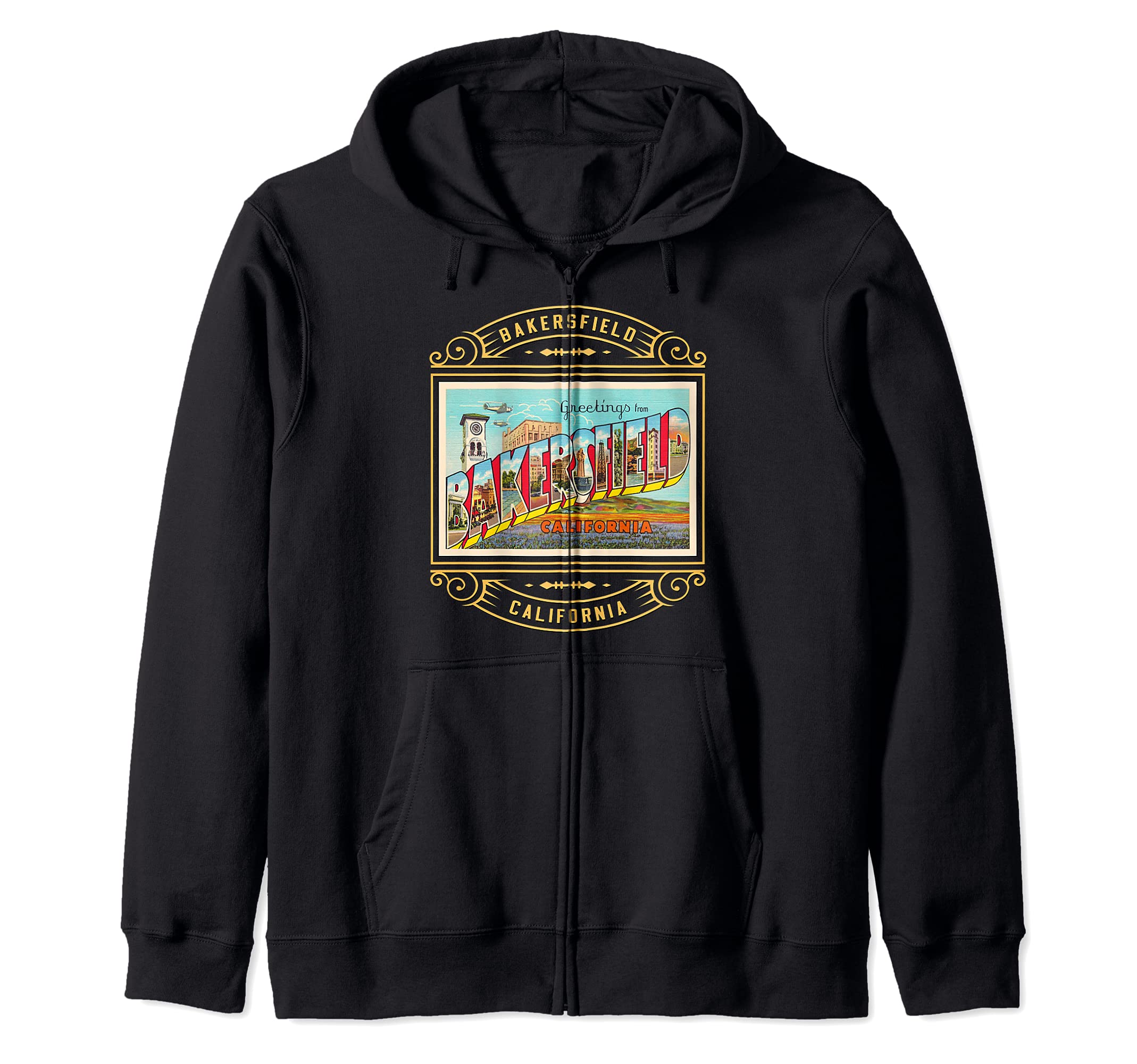 Bakersfield California CT01 Zip Hoodie
