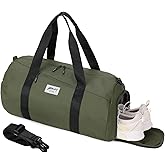 BE SMART Waterproof Mens Gym Bag with Shoe Compartment, Sports Gym Duffle Bag for Men Women, Lightweight Large Sport Duffel Bag for Travel, Sports, Fitness & Workout(Olive Green)