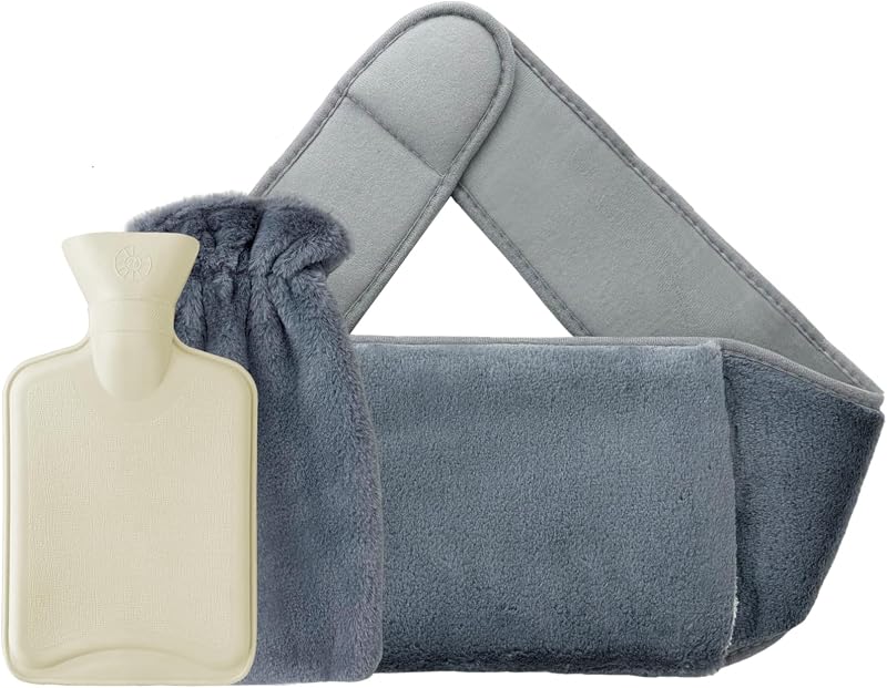 Jsdoin Hot Water Bottle with Plush Wrap Wearable Warm Bag