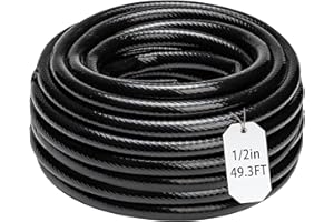 Sulataya 1/2 Inch Drip Irrigation Tubing-49.2Ft/15M Main Tubing Hose for Garden Irrigation System Kit, Plant Watering Irrigation Line Tubing