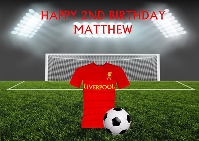 Novelty Personalised Birthday Liverpool Fc 1 X A4 Premium Easy