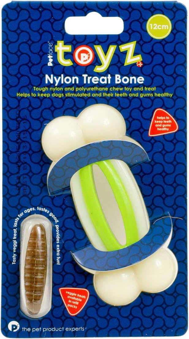 Petface Toyz Nylon Treat Bone Chew Toy for Dogs