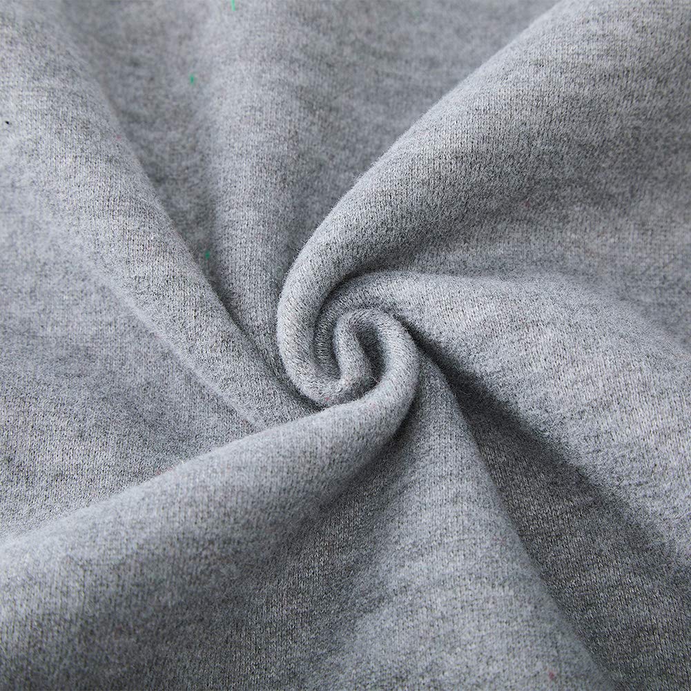 SKYRAINBOW Girls Boys Christmas Sweater Print 3D Ugly Xmas Sweatshirt Crew Neck Thick Pullover Loose Fit Jumper Easter Clothes for Holiday Party Grey XL