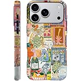 Compatible with iPhone 17 Pro,Durable & Shockproof Phone Case Cover Design - Vintage Botanical Teapot Collage Floral