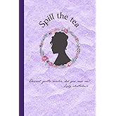 Spill the tea notebook: Purple journal to write your ideas