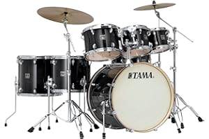 Tama Superstar Classic 7-Piece Shell Pack - Transparent Black Burst Lacquer