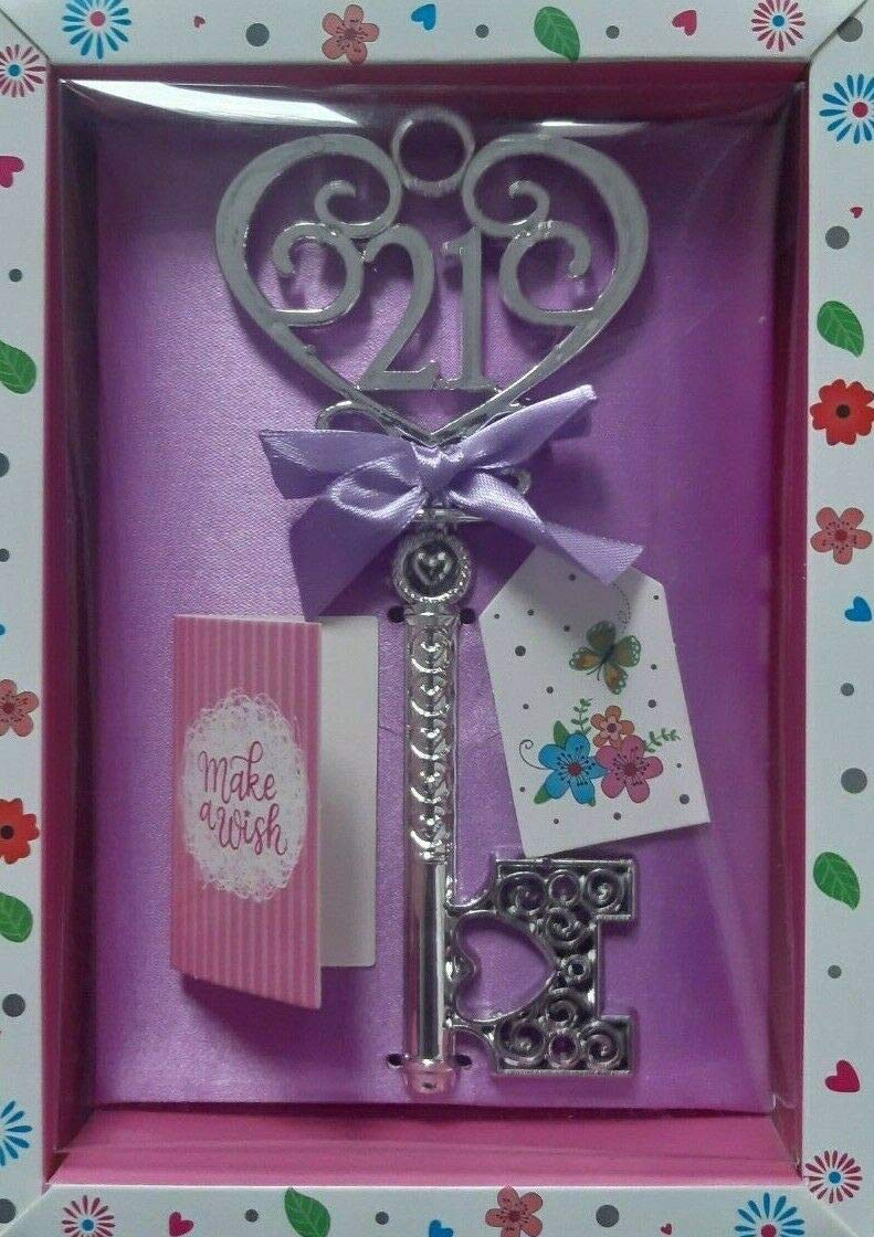 Tulip Studios 21st Key To The Door Keepsake Key Female Purple