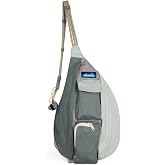 KAVU Mini Rope Bag, Cotton Canvas Crossbody Sling for Travel | 100% Cotton Canvas &amp; Poly Lining, Padded Back &amp; KAVU Embroidery | 20-40-In Strap, 4L, 4 Pockets | Travel &amp; Daily Carry