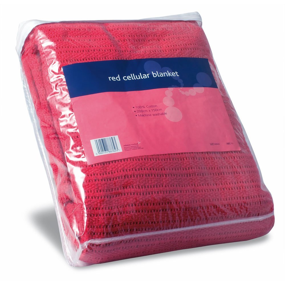 Reliance Medical REL762 Cellular Blanket, Red