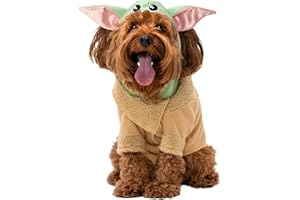STAR WARS Grogu Pet Hoodie - Hooded Pet Shirt with Sleeves and Ears (Medium)