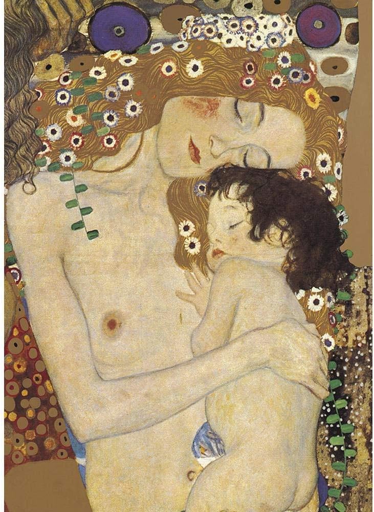 LWEEHNF Jigsaw Puzzles 1000 Piece Puzzles for Gustav Klimt Famous Painting The Three Ages of Woman Paper Puzzle for Adult