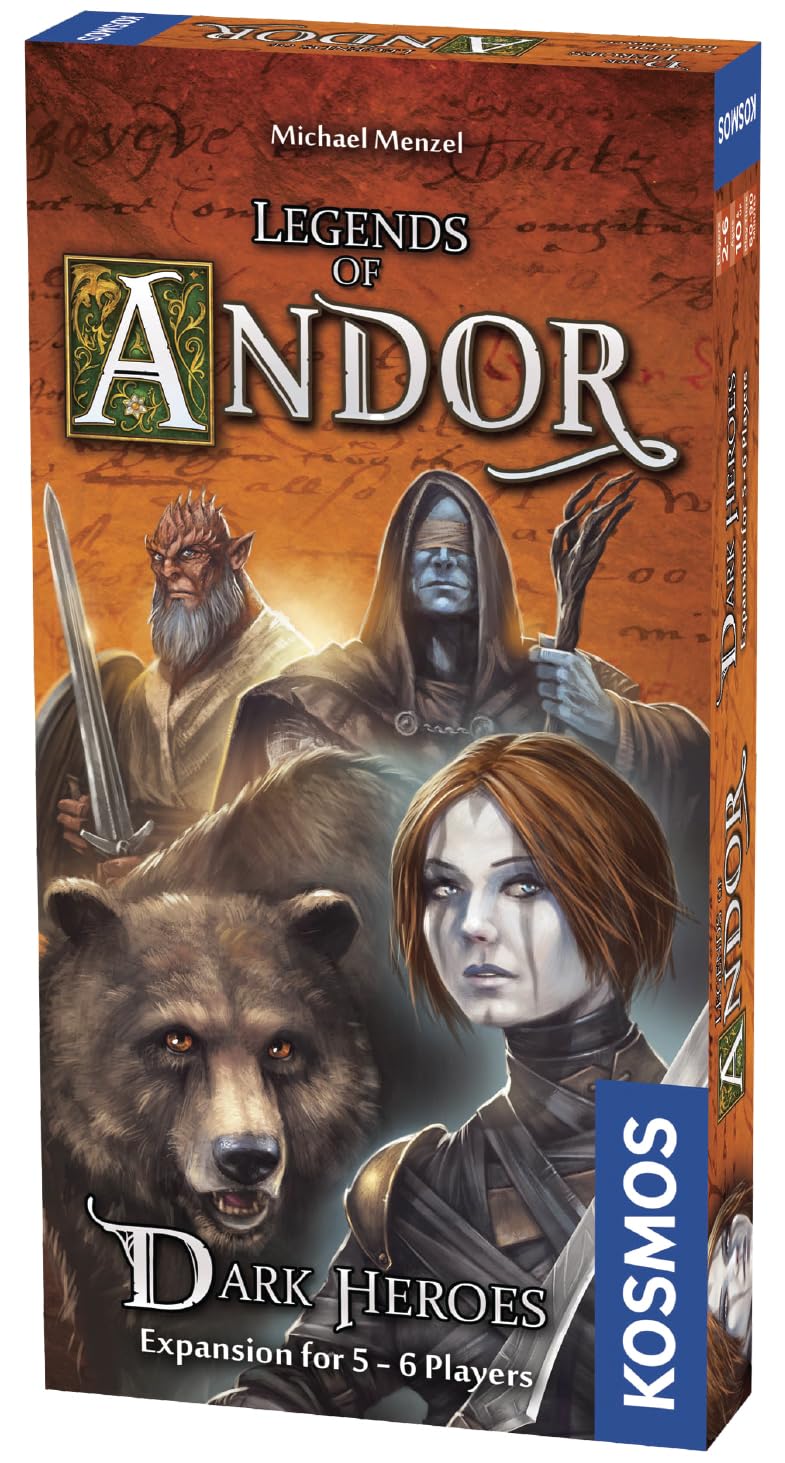 Thames & Kosmos Legends of Andor: Dark Heroes Expansion | Add-On for Base Game | Cooperative Fantasy Strategy | Ages 10+ | 2–6 Players | New Characters & Challenges