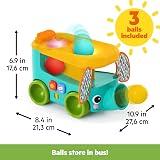 Bright Starts Pop & Roll Safari Bus Ball Play Toy Elephant Popper Baby Toy 6m+ view 3
